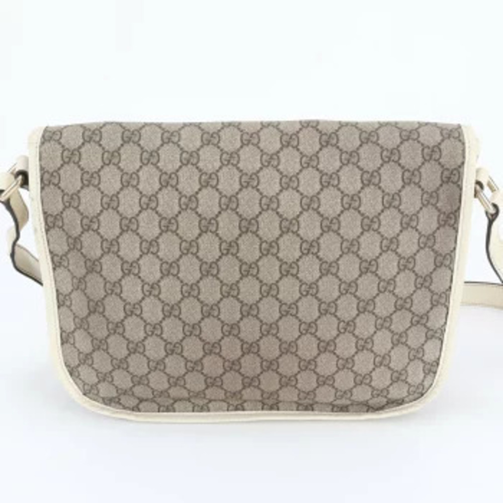 Gucci GG crossbody shoulder bag leather REE Supreme Black